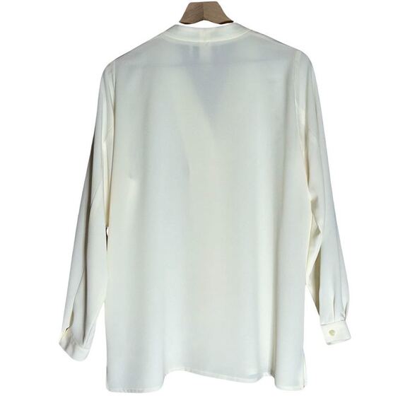 DA-RUE of California Elegant Cream Blouse - Size 14 - Picture 8 of 8
